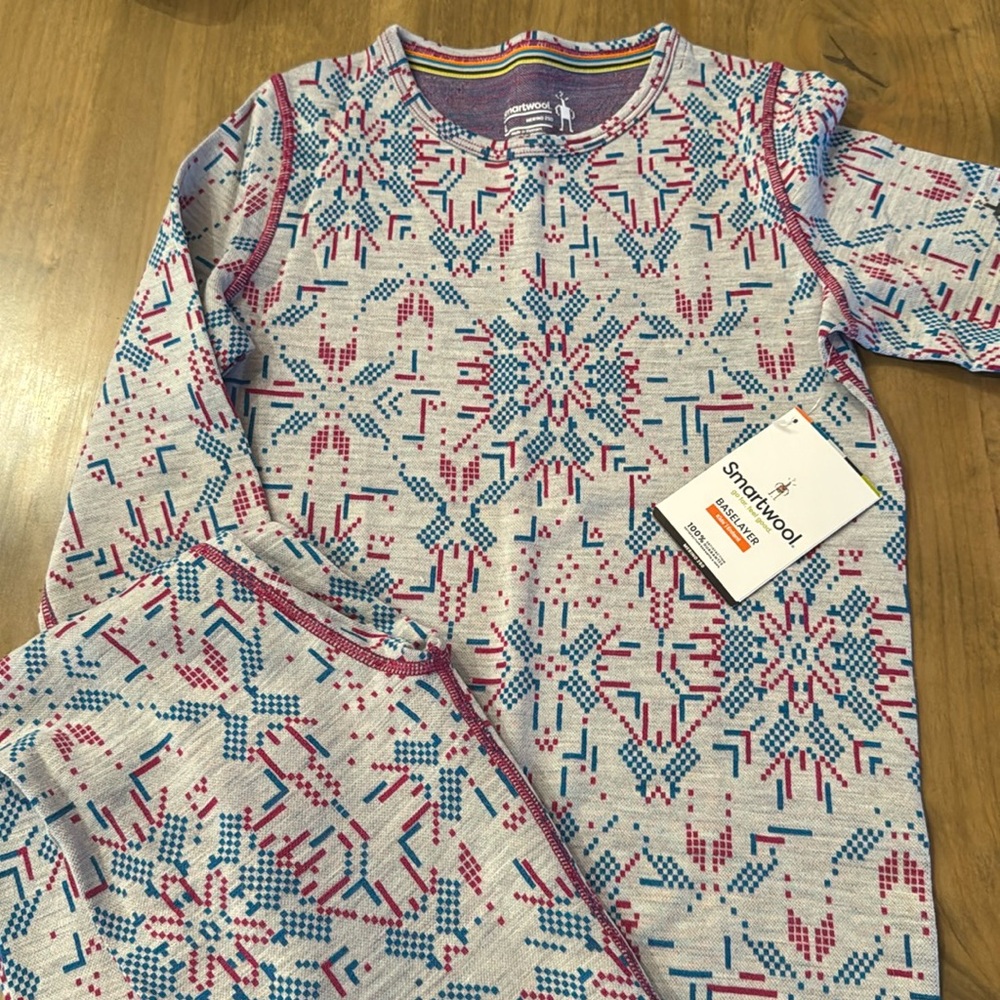 NWT! Smartwool Baselayers for Girls-Top (L) Pants (M)